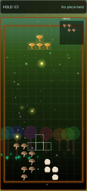 FungiBlocks mushroom puzzle game in play